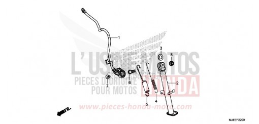 BEQUILLE LATERALE CB650FAG de 2016